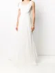 Image 2 of Alberta Ferretti sheer panel floor-length gown