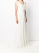 Alberta Ferretti sheer panel floor-length gown