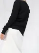 Saint Laurent V-neck distressed-effect jumper