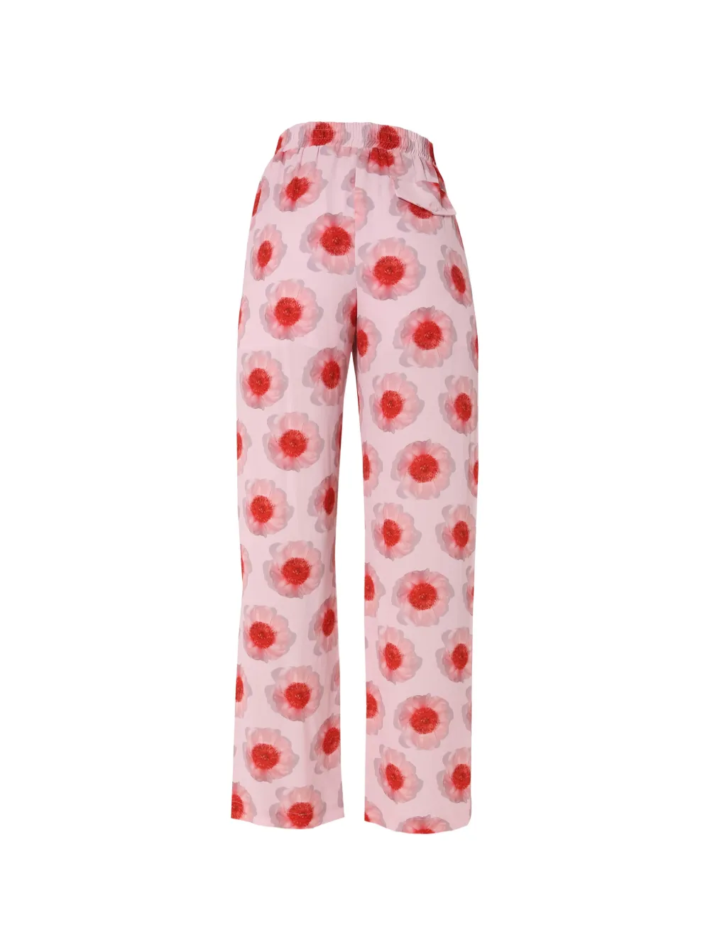  Baum Und Pferdgarten Hose Mit Blumenmuster   Rosa 