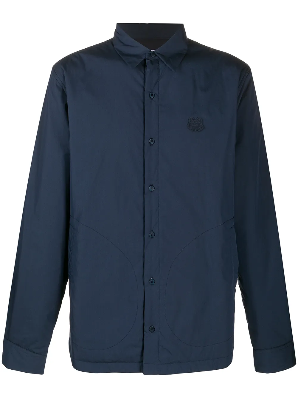 veste zippée à détail de patch