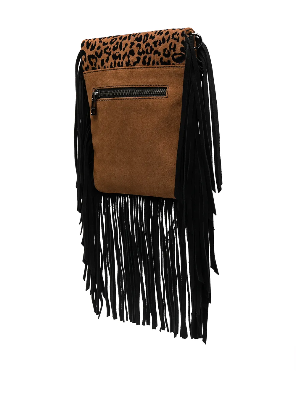 ZADIG & VOLTAIRE ROCKSON NANO LEO FRINGE BAG