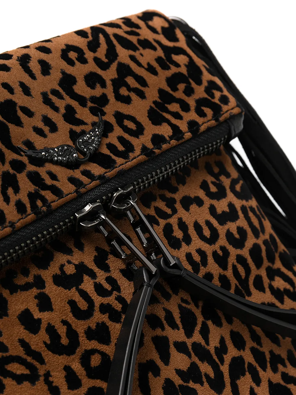 ZADIG & VOLTAIRE ROCKSON NANO LEO FRINGE BAG