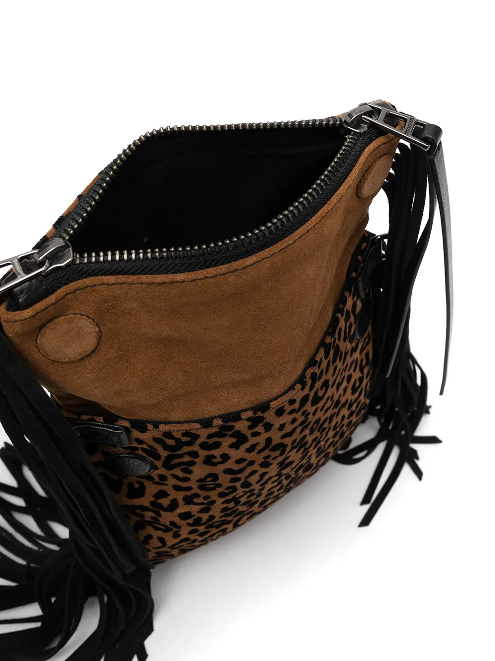 ZADIG & VOLTAIRE ROCKSON NANO LEO FRINGE BAG