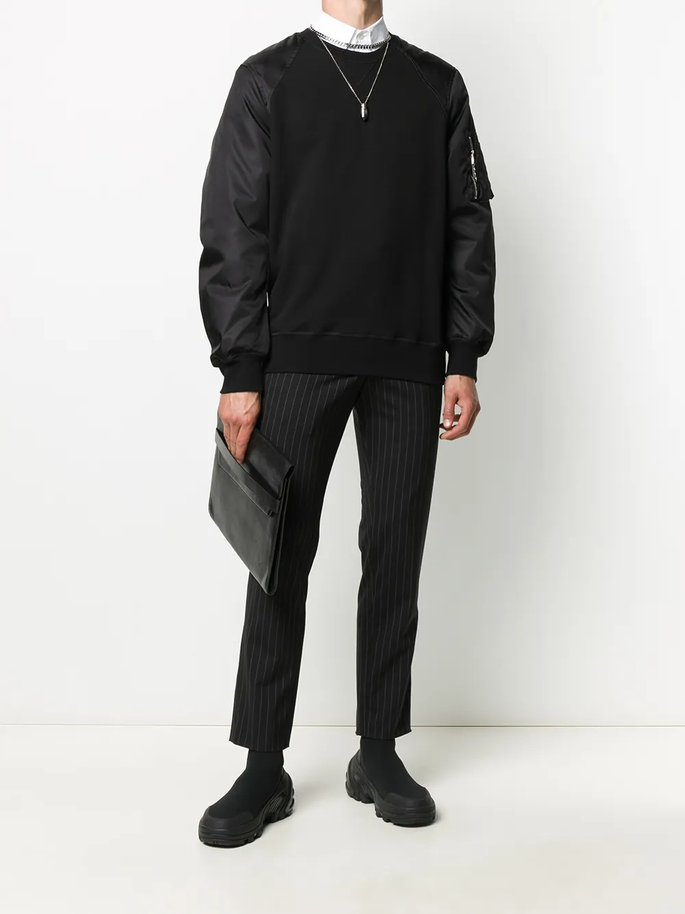 Alexander McQueen Sweater met rits - Zwart