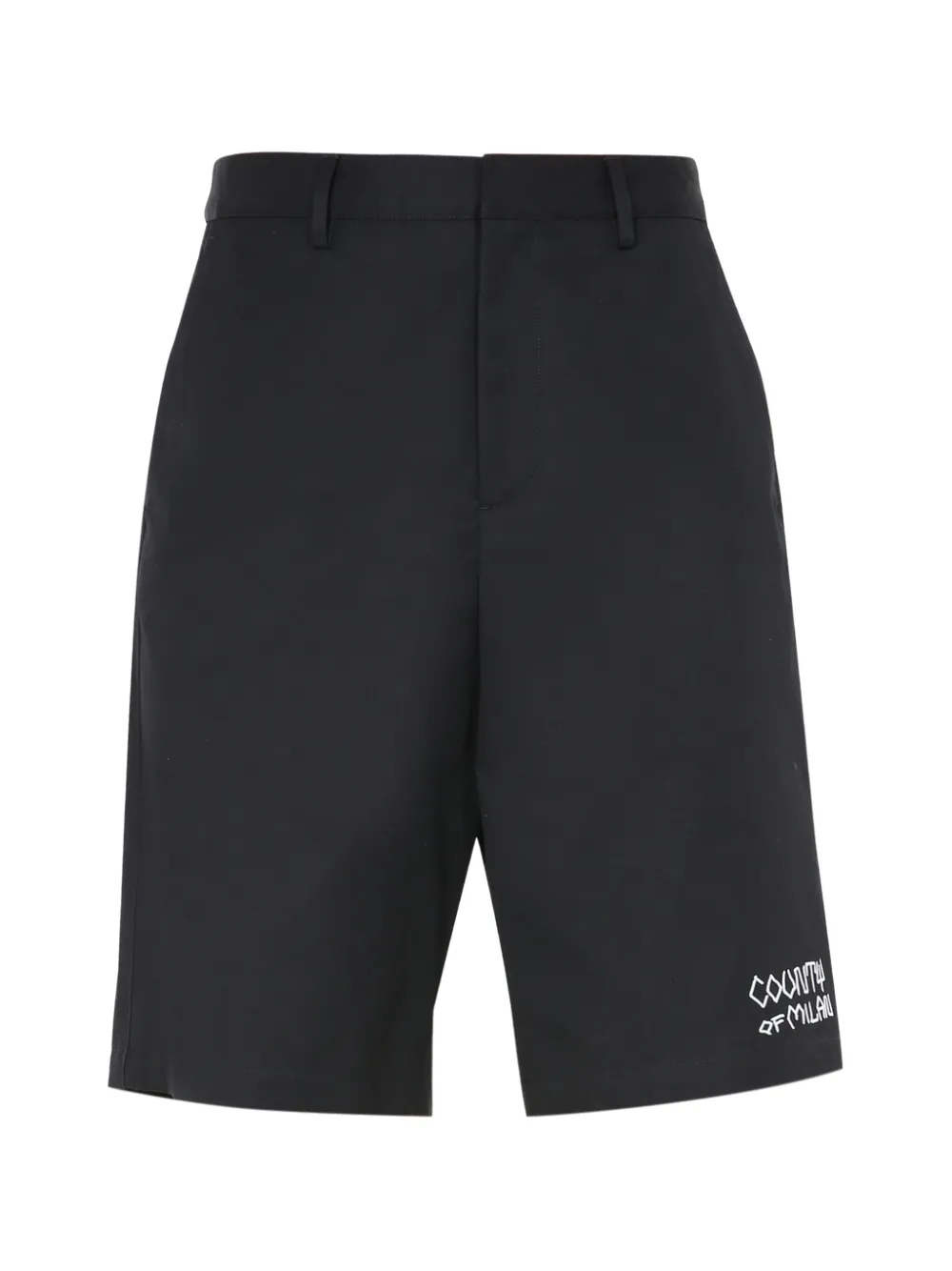 COUNTY OF MILAN logo-detail shorts - Nero
