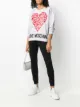 Image 2 of Love Moschino logo heart print sweatshirt