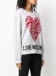 Love Moschino logo heart print sweatshirt