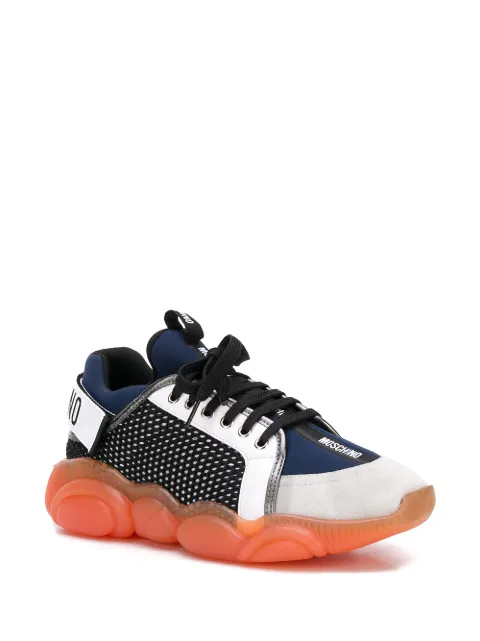 moschino teddy run low top sneakers