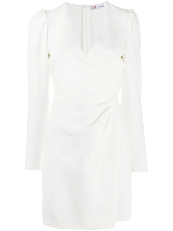 wrap around mini dress