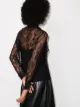 Fendi Blusa gola alta de renda
