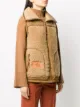 Coach shearling logo-patch gilet
