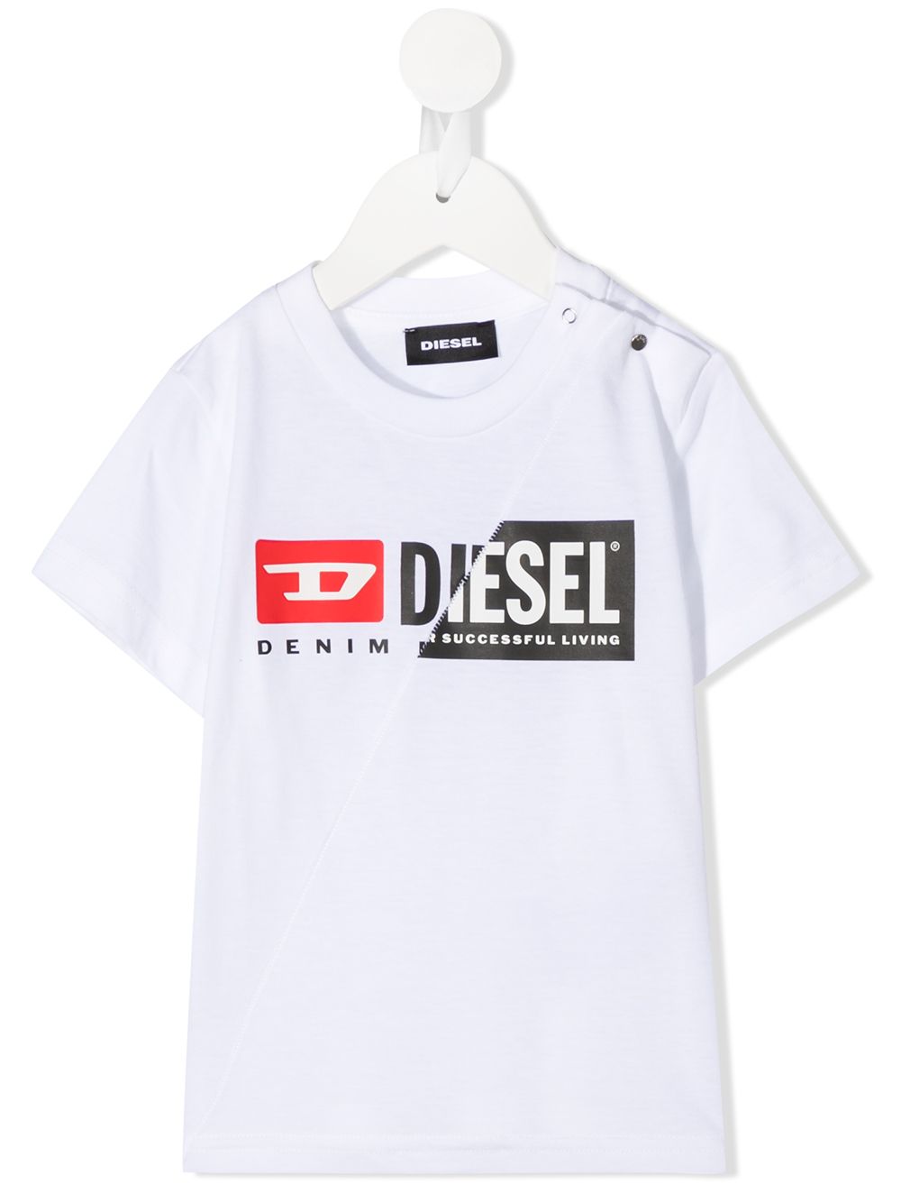 фото Diesel kids футболка с логотипом и короткими рукавами