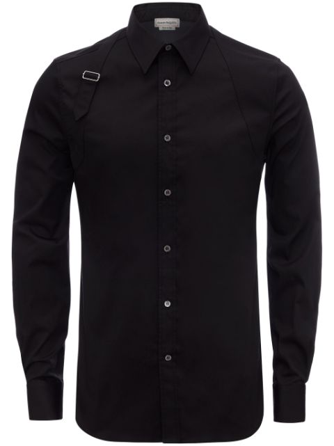 Alexander McQueen buckle detail shirt Men