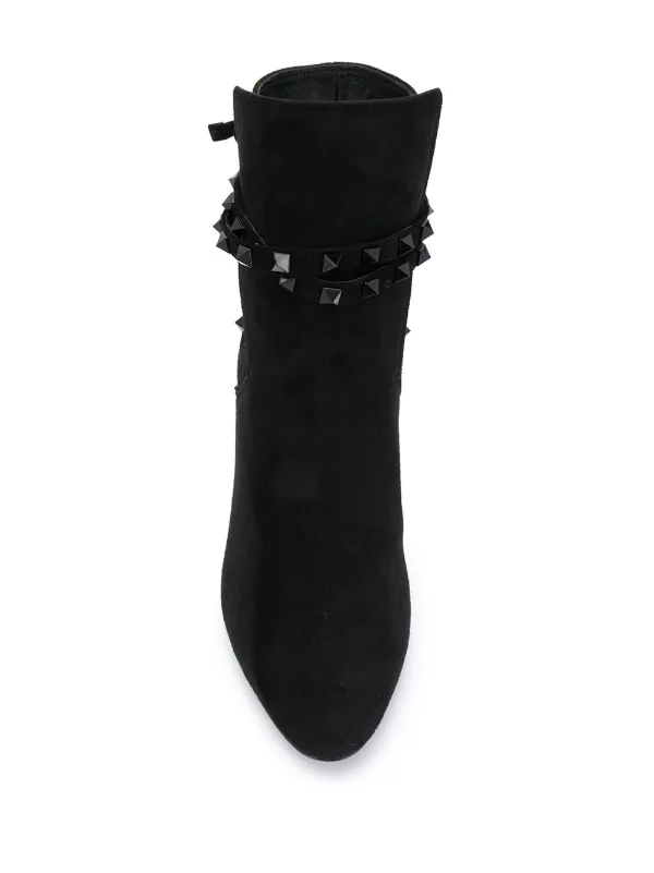 valentino rockstud suede boots