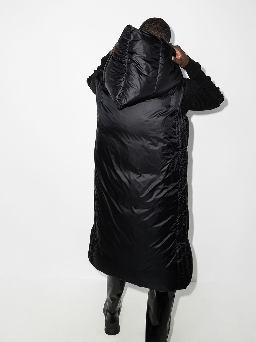 фото Moncler + rick owens длинный жилет porterville из коллаборации с rick owens