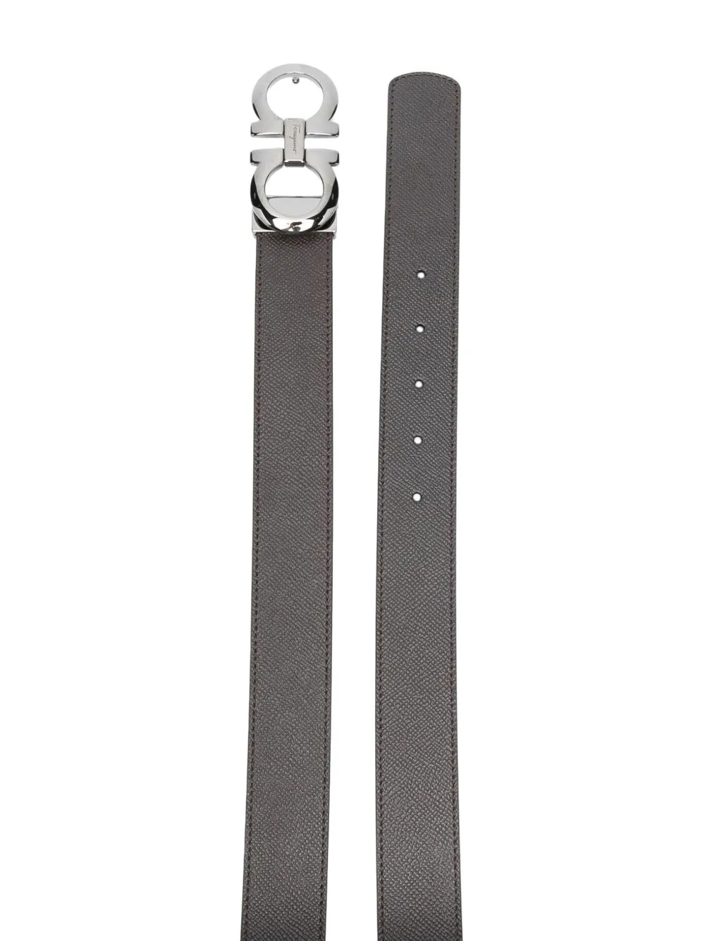  Ferragamo Wendbarer Und Verstellbarer Gancini Gürtel   Schwarz 