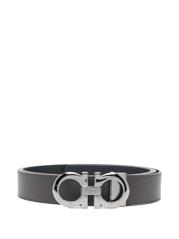 Ferragamo Muflone レザーベルト | ブラック | FARFETCH JP