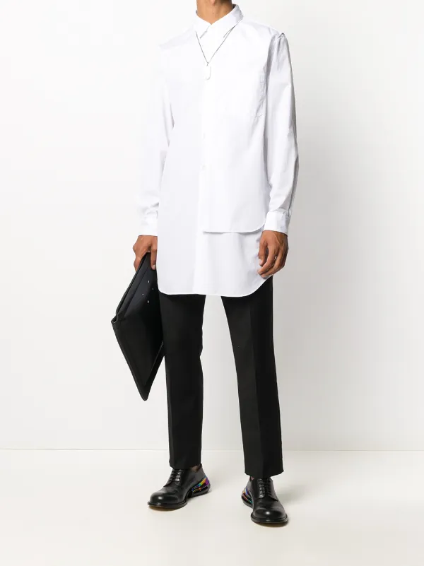 comme des garcons homme plus asymmetric shirt