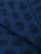 Alexander McQueen skull patterned frayed edge scarf