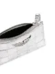 Zadig&Voltaire metallic crocodile effect purse