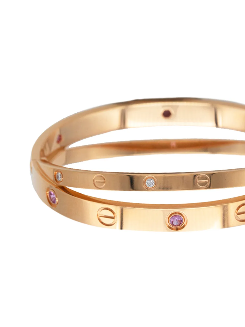 Cartier pink sapphire love on sale bracelet