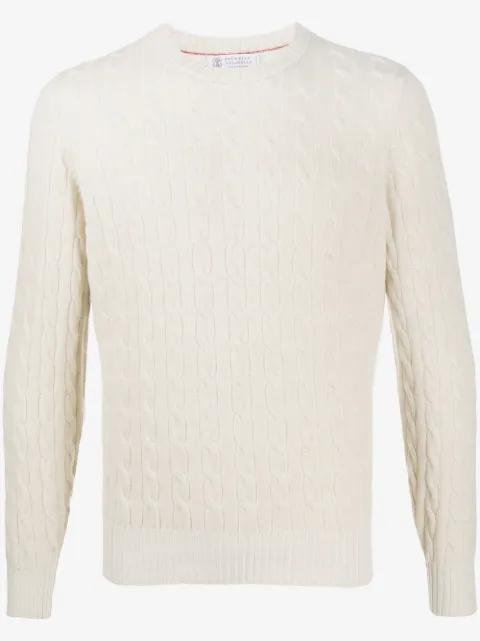 Brunello Cucinelli cable knit jumper