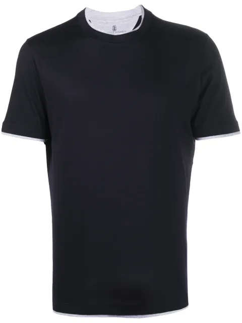 Brunello Cucinelli contrat-trim T-shirt