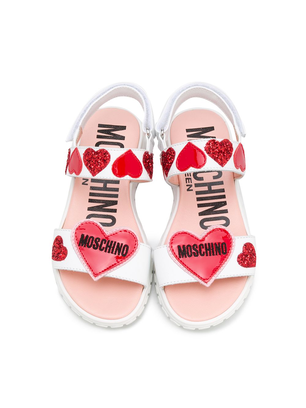 фото Moschino kids сандалии с аппликацией