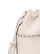 Coach whipstitched trim bucket bag