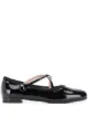 Image 1 of Miu Miu cross-strap ballerina shoes