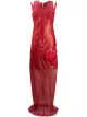 Image 1 of Ann Demeulemeester long sheer panelled dress
