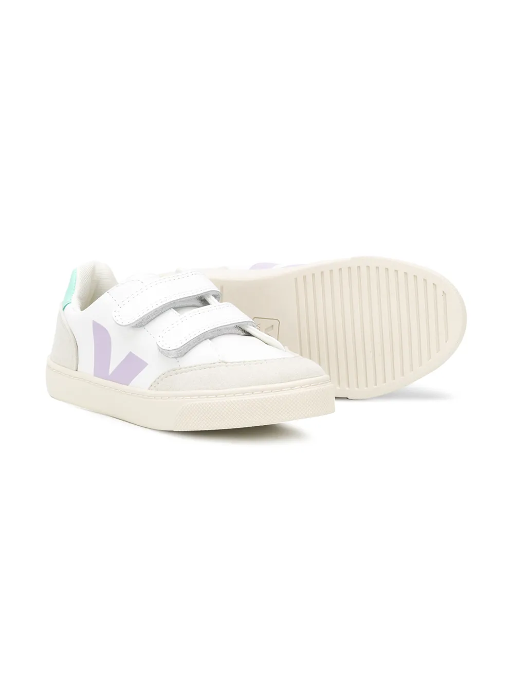 фото Veja kids кроссовки на липучках с логотипом