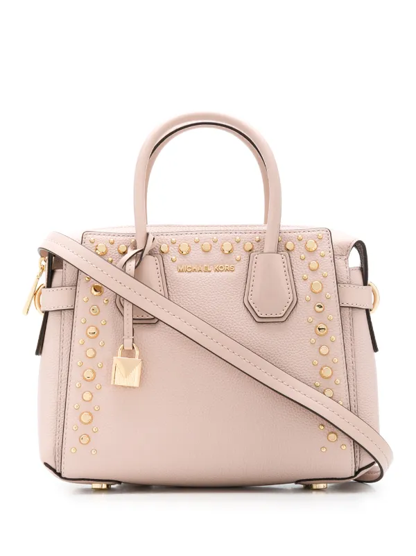 michael kors pink bag with studs