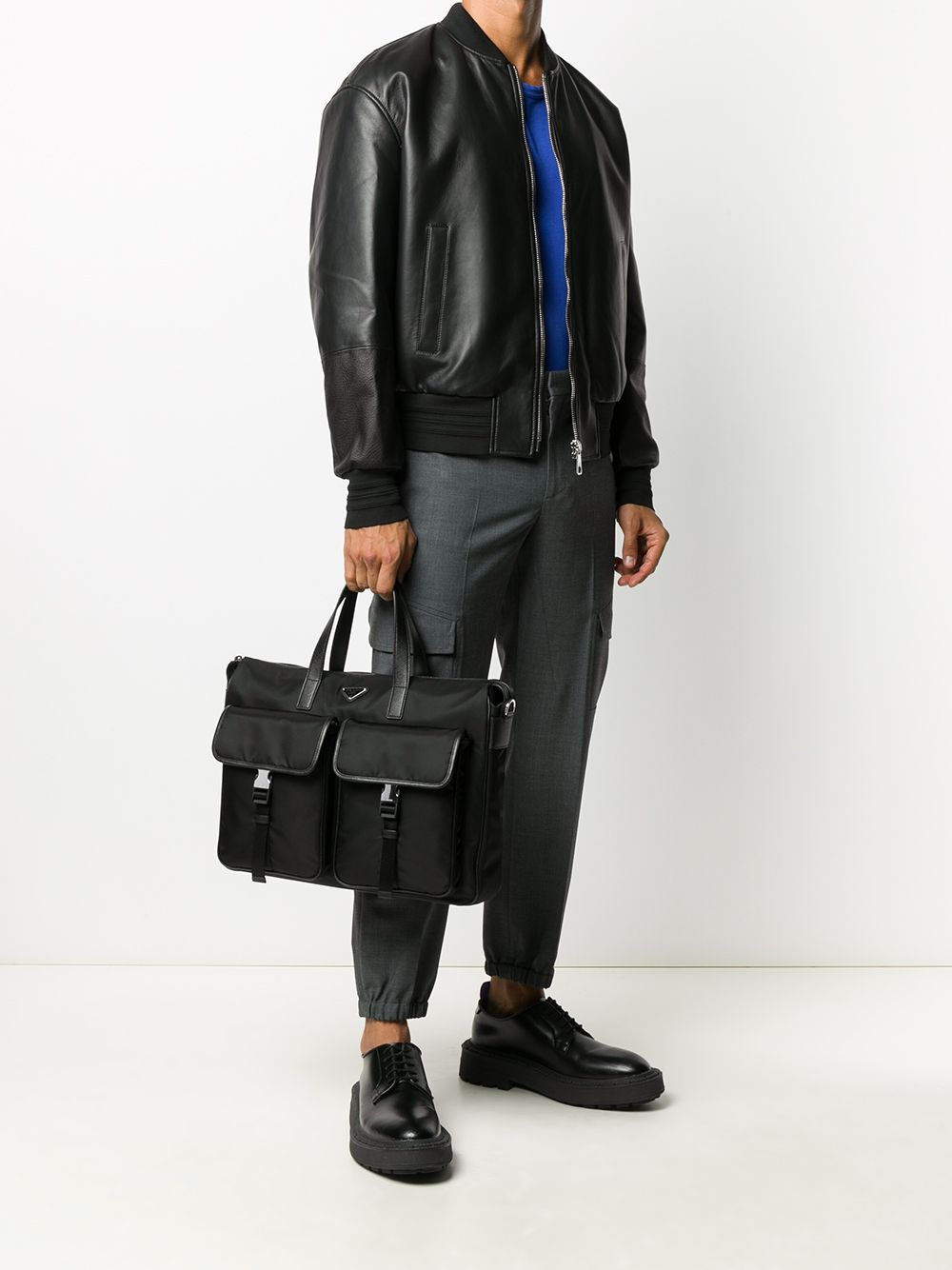 фото Prada портфель с накладными карманами