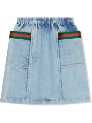 kids denim skirt