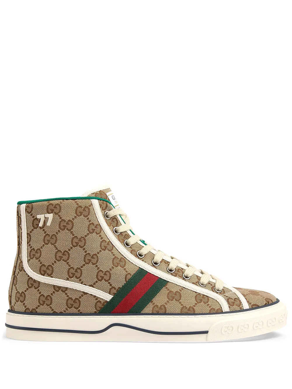 фото Gucci высокие кеды gucci tennis 1977