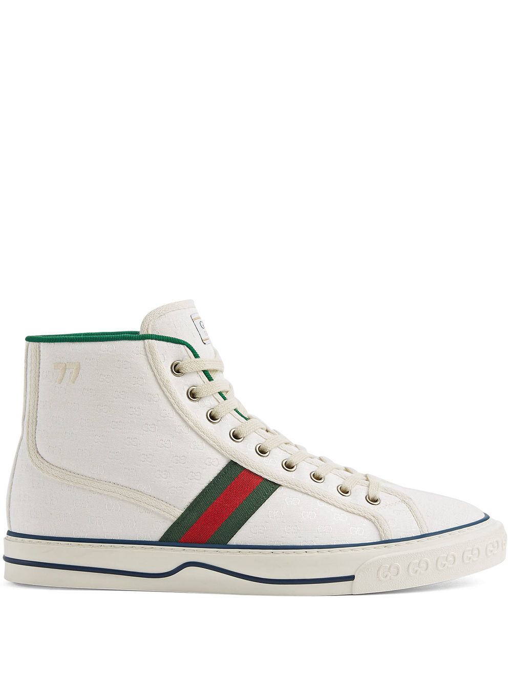 фото Gucci высокие кеды gucci tennis 1977