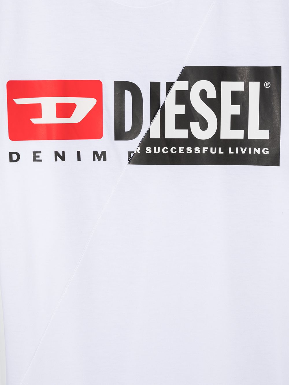 фото Diesel kids logo print t-shirt