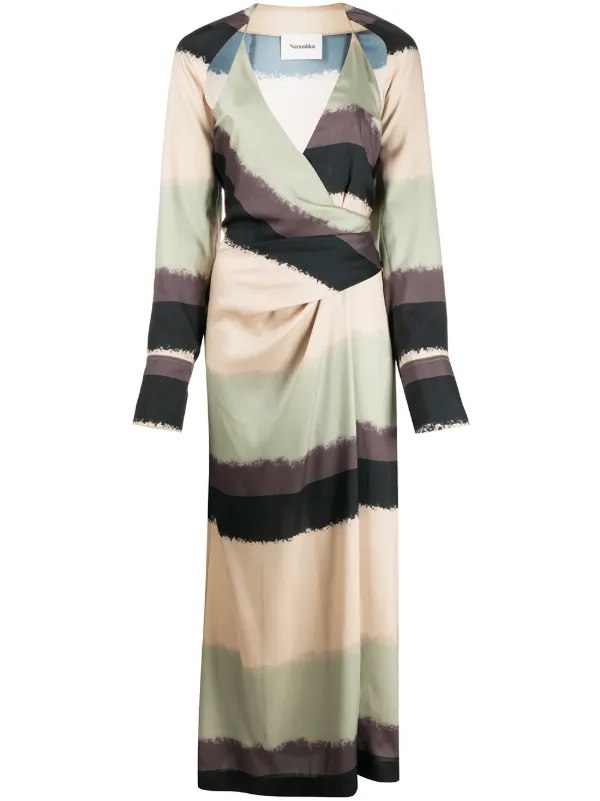 layered wrap dress
