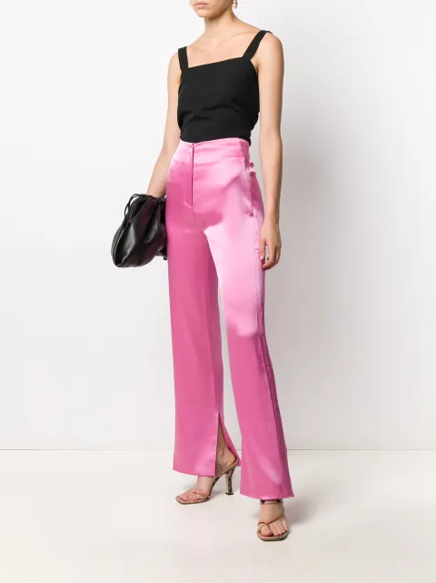 Nanushka Tabbie Satin Trousers - Farfetch