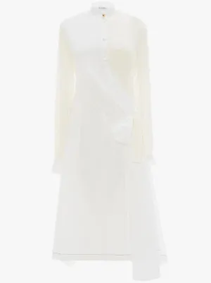 WRAP SHIRT DRESS in white | JW Anderson