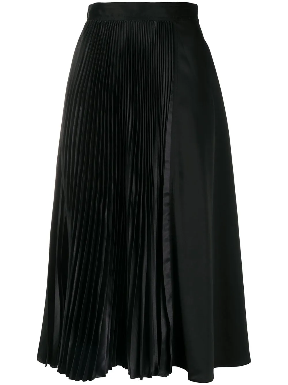 Image 1 of JW Anderson pleated-panel midi skirt