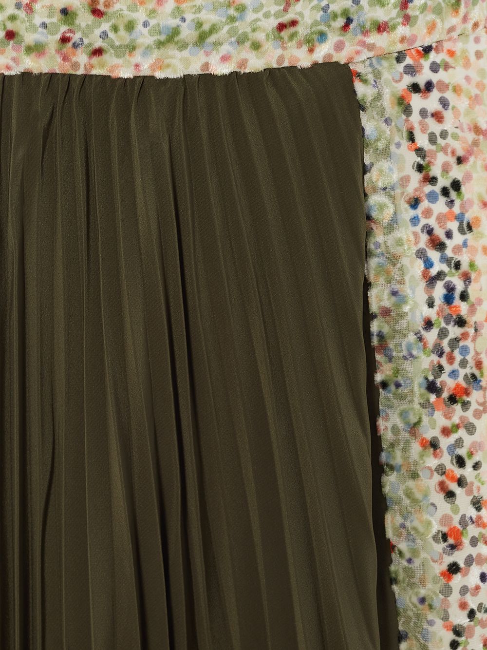 фото Jw anderson плиссированная юбка миди с контрастной вставкой