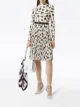Image 2 of Burberry monkey-print pleated skirt
