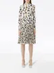 Burberry monkey-print pleated skirt