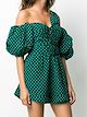 Self-Portrait polka dot playsuit
