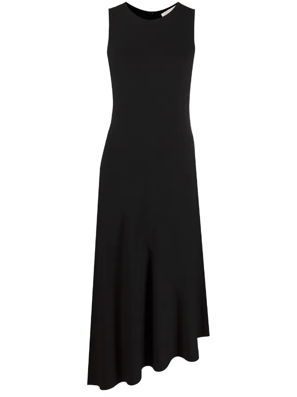 michael kors black midi dress