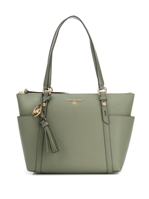 green tote bag