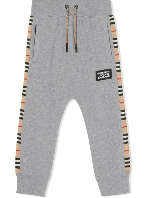 Burberry Kids Icon Stripe tracksuit bottoms 8031659 - Farfetch